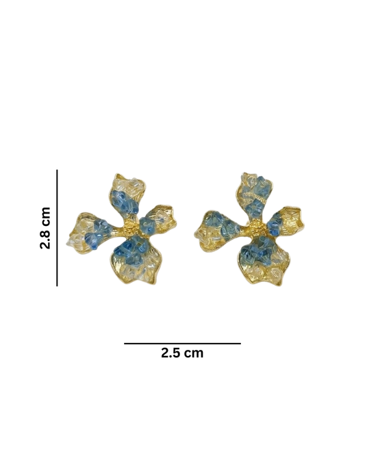 Crystal Bloom Stud Earring