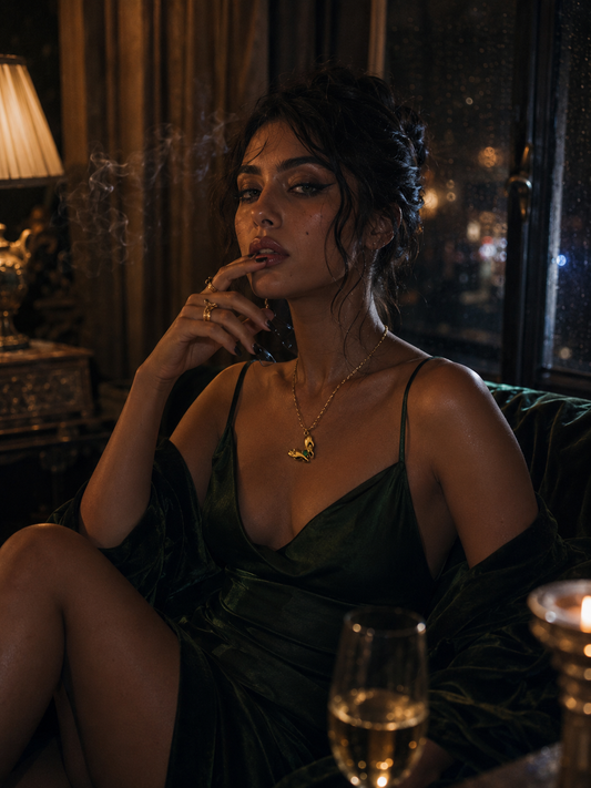 Butterfly Emerald Necklace