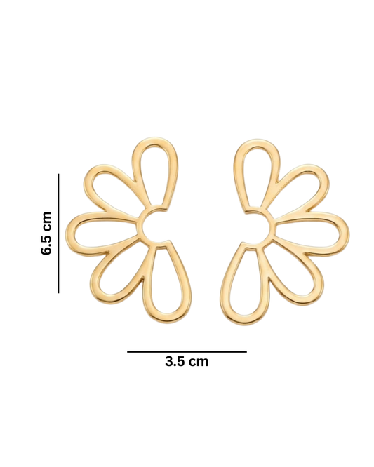 Kohana Maison Lumiere - Gold Open Daisy Stud Earrings