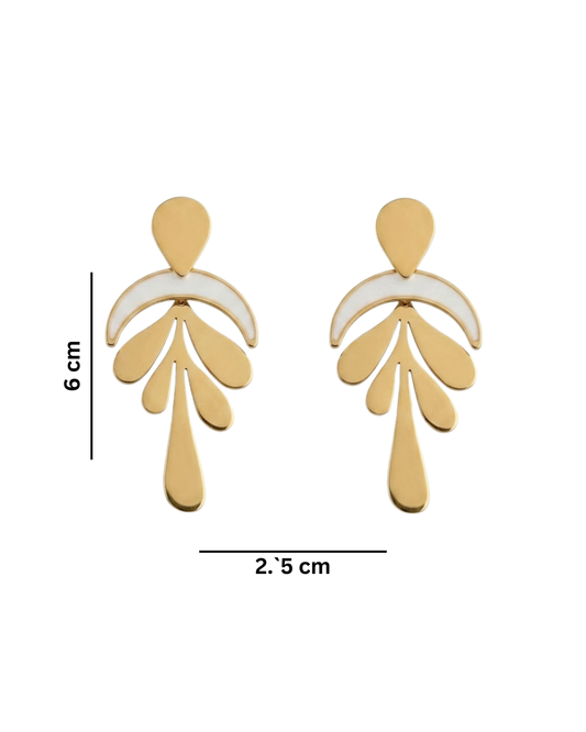 Leaf Drop Dangles Earring