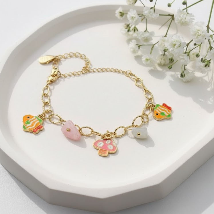 Playful Ocean Charm Bracelet