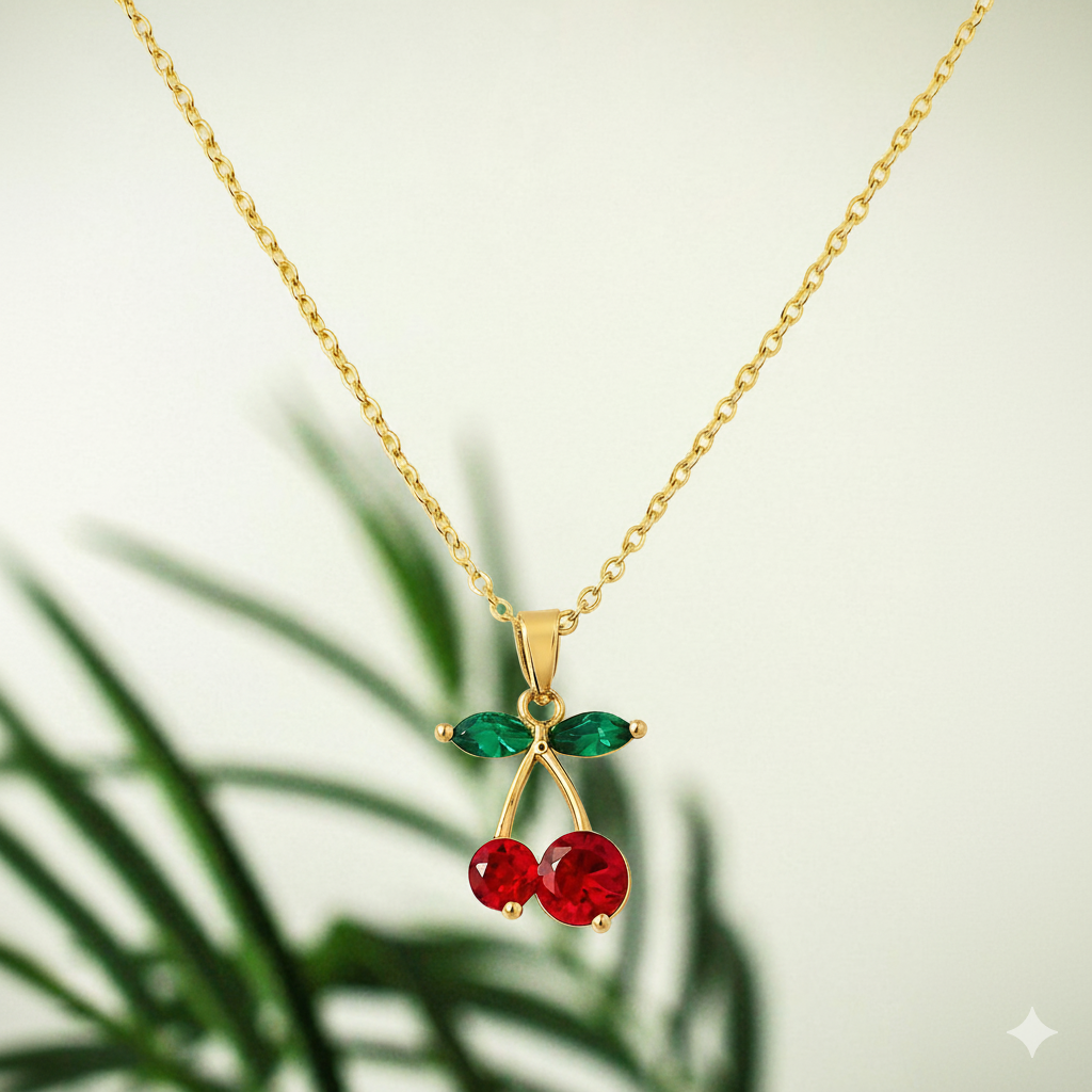 Cherry Pendant Necklace