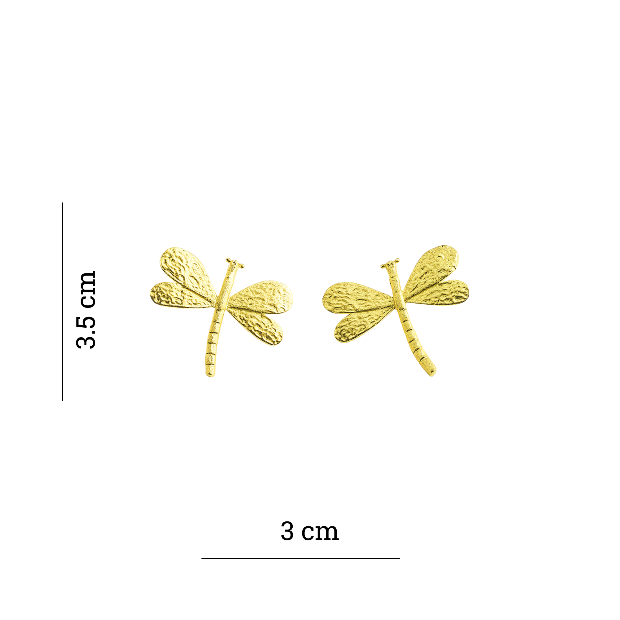 Golden Dragonfly Earring