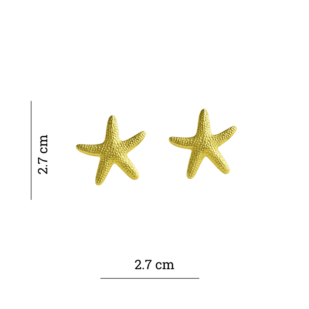 Golden Starfish Earring