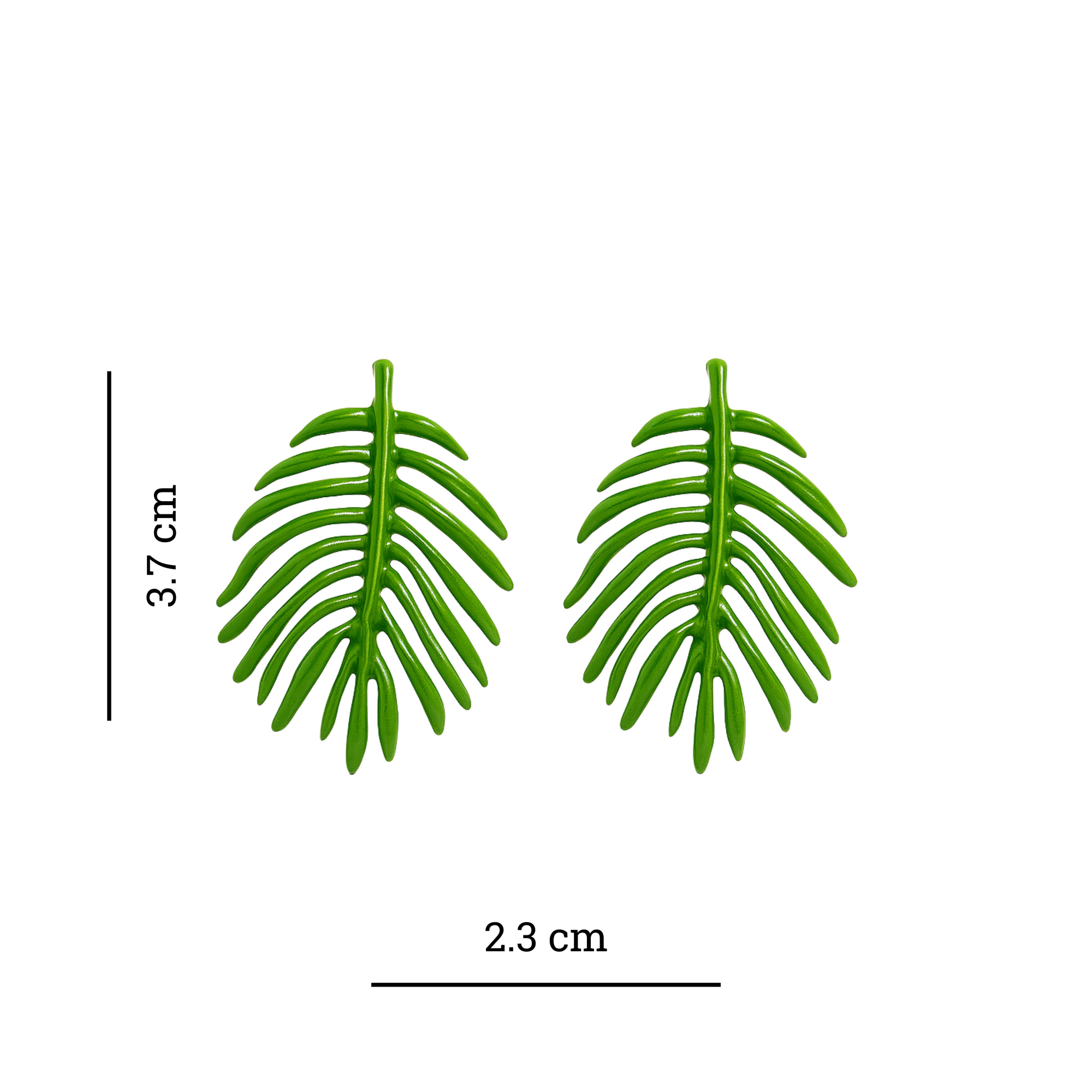 Tropical Leaf Statement Earring