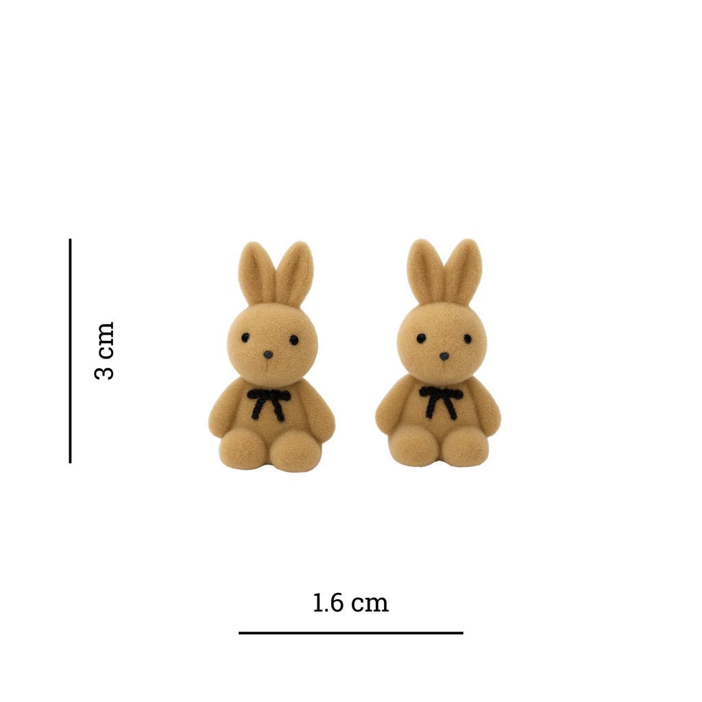 Velvet Bunny Stud Earring