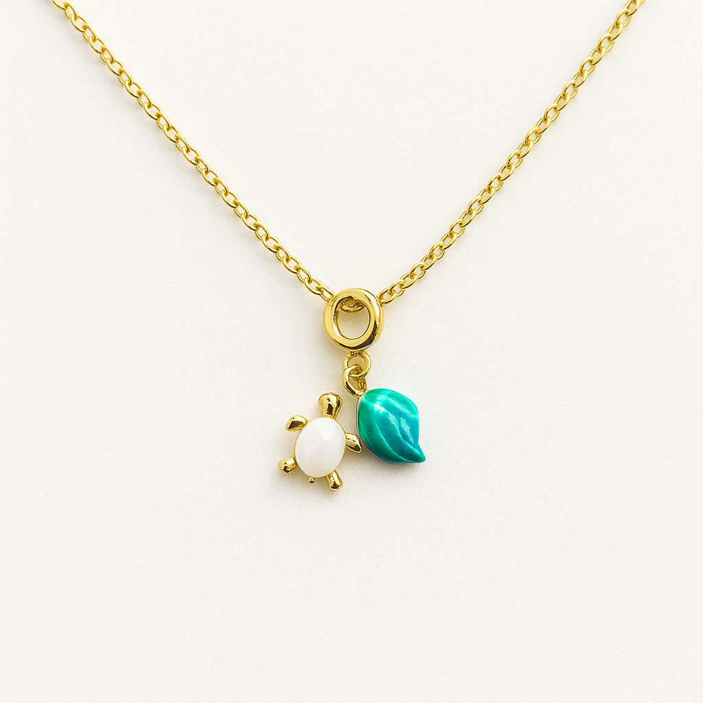 Turtle and Shell Necklace