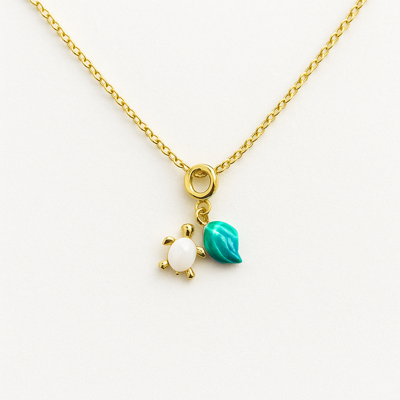 Turtle and Shell Necklace