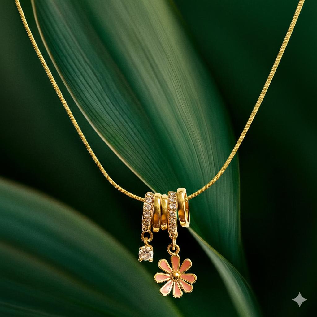 Floral Charm Necklace