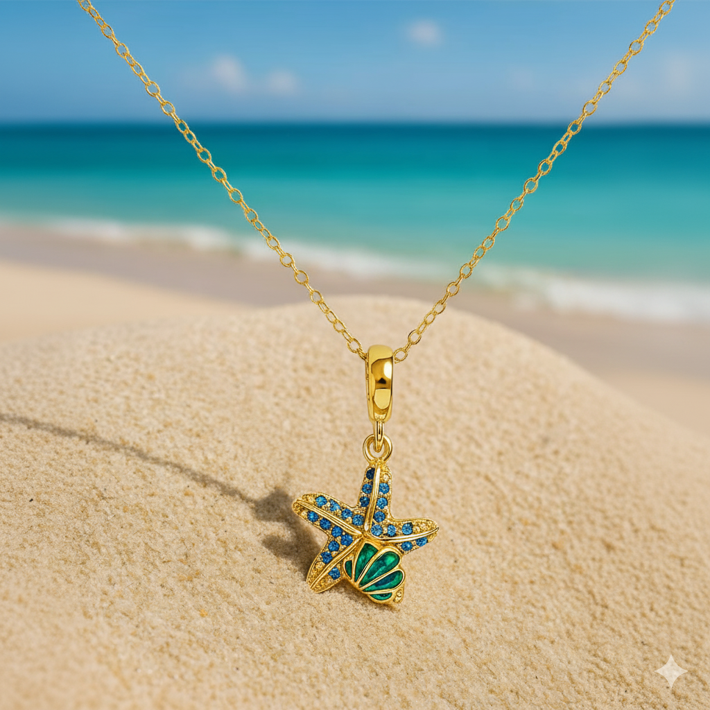 Starfish Pendant Neckace