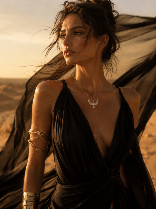 Royal Wing Pendant Necklace