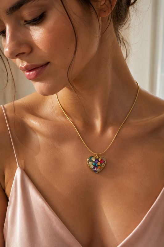 Mosaic Heart Necklace