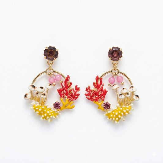 Kohana Maison Recif - Coral Garden Drop Earrings