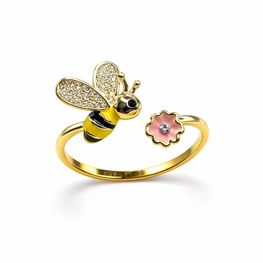 Specimen #024 – Golden Bee & Bloom