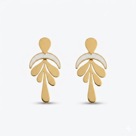 Leaf Drop Dangles Earring