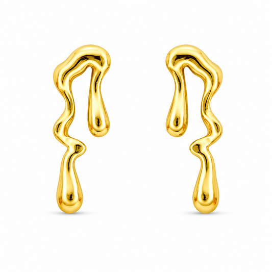 Molten Wave Drop Studs