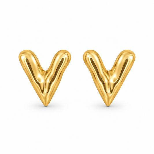 Golden Vee Studs