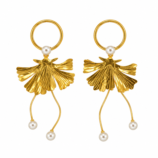Ginkgo Pearl Dangles