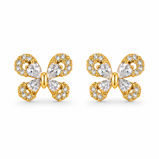 Gilded Butterfly Studs