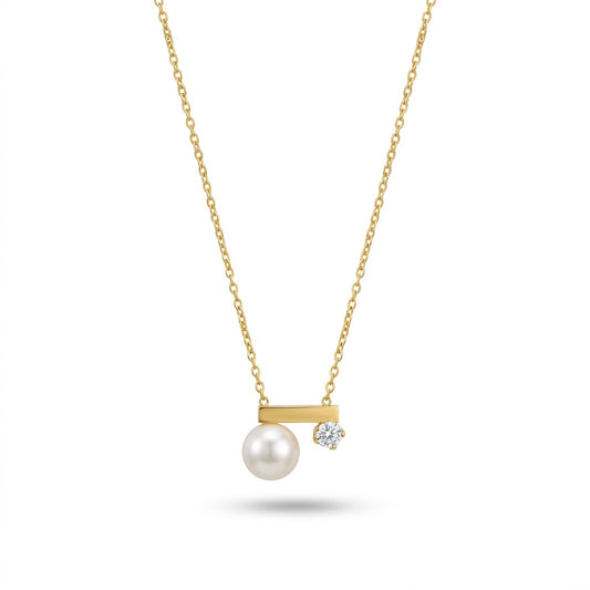 Pearl Diamond Necklace