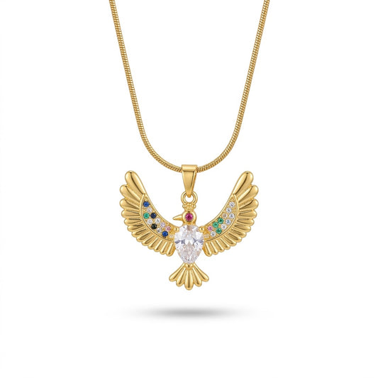 Royal Wing Pendant Necklace