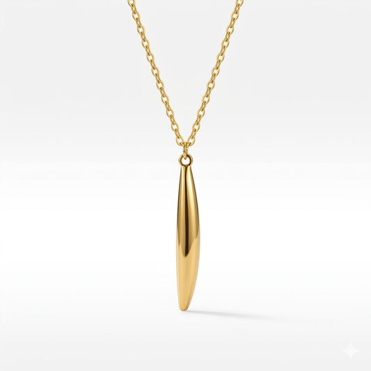 Golden Drop Pendant Necklace