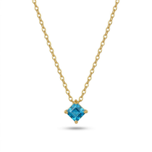 Azure Crystal Necklace