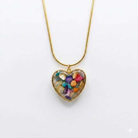 Mosaic Heart Necklace