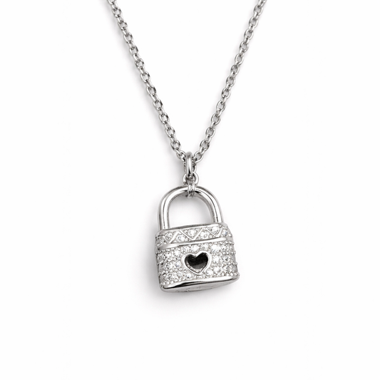 Silver Lock Necklace