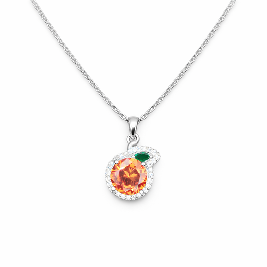 Ruby Peach Necklace