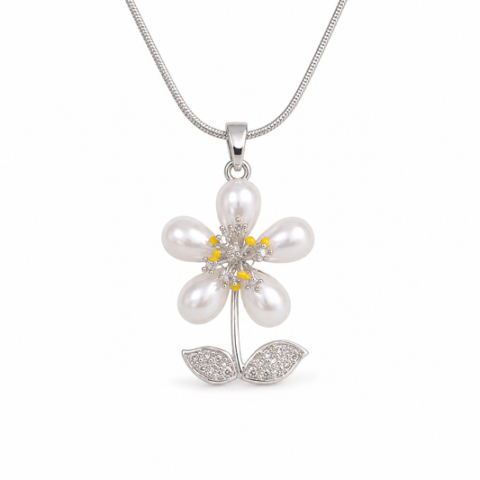 Freshwater Daisy Pendant