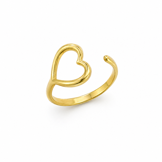 Amor Open Gold Ring