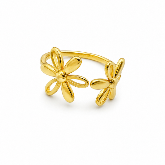 Bloom Duo Gold Ring