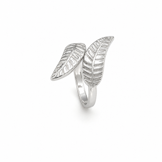 Fern Wrap Silver Ring