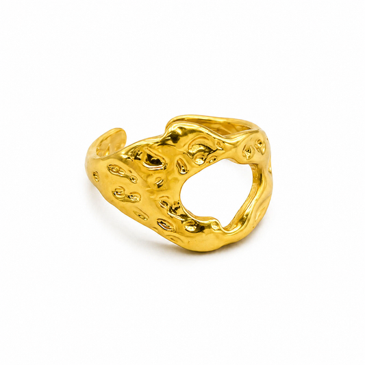 Kaia Molten Gold Ring