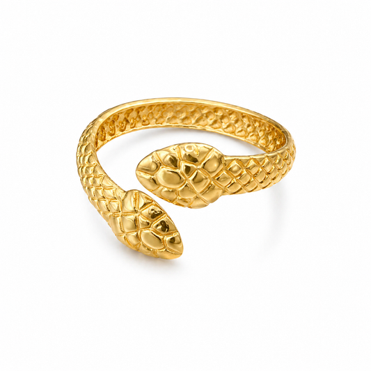 Seren Scale Gold Ring