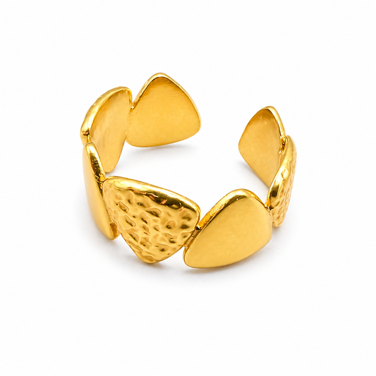 Geo Petal Gold Ring