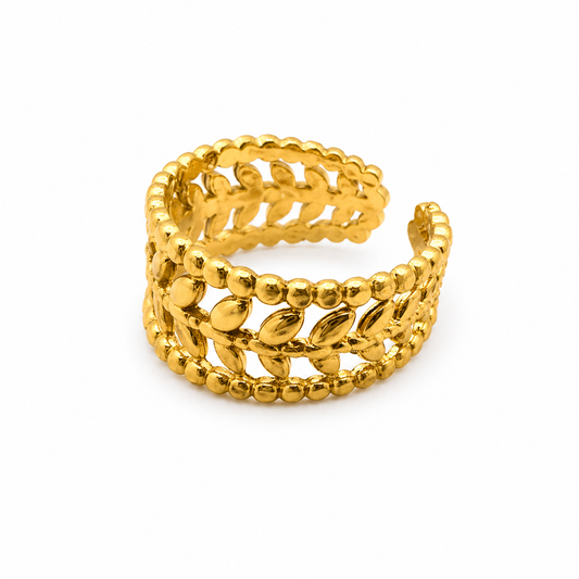 Olive Crown Gold Ring