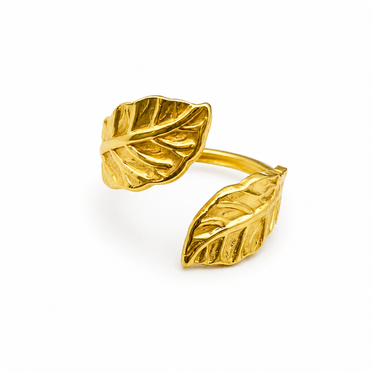 Ivy Leaf Gold Ring