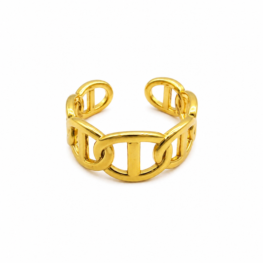 Anchor Chain Gold Ring