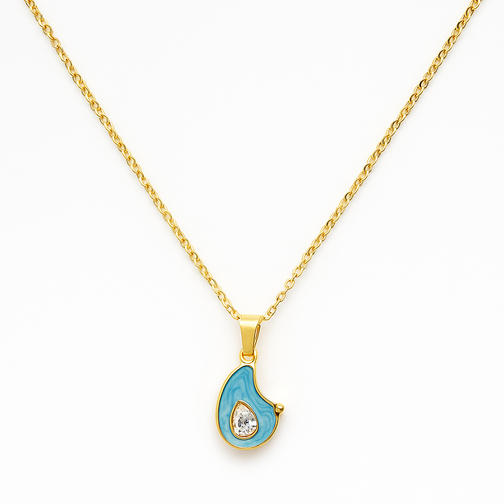 Turquoise Drop Pendant Necklace
